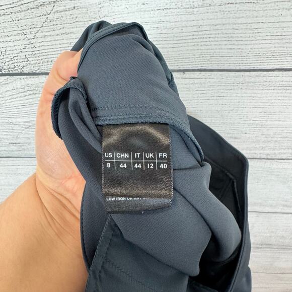 Lafayette 148 New York Women's Gray Waldorf Slim Ankle Pants Size 8 - Picture 3 of 9